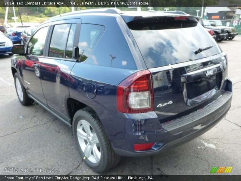 True Blue Pearl / Dark Slate Gray/Light Pebble 2014 Jeep Compass Latitude 4x4