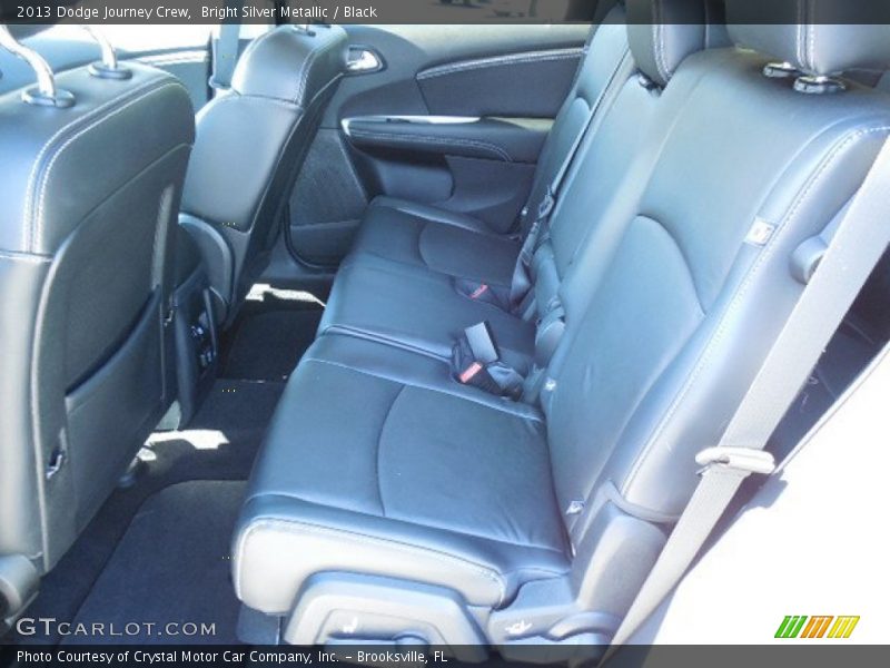 Bright Silver Metallic / Black 2013 Dodge Journey Crew