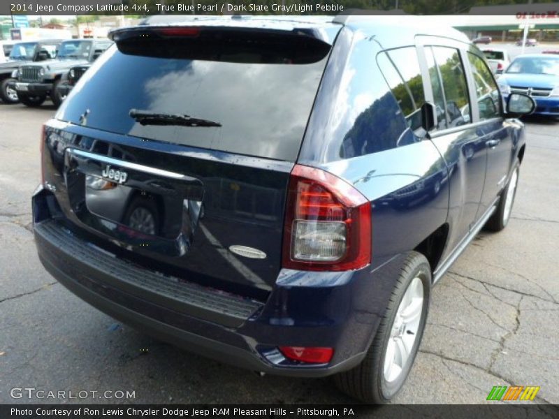 True Blue Pearl / Dark Slate Gray/Light Pebble 2014 Jeep Compass Latitude 4x4