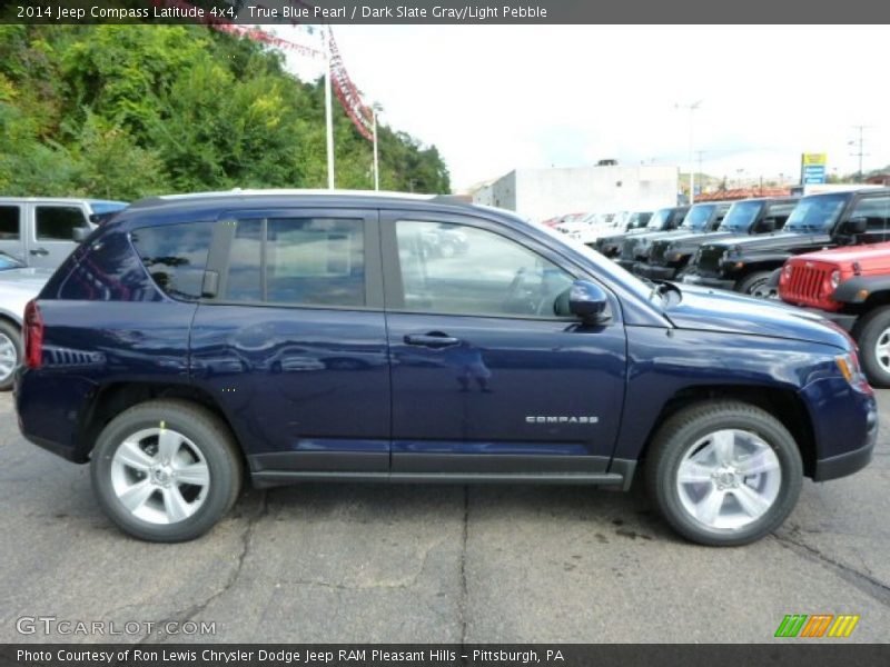 True Blue Pearl / Dark Slate Gray/Light Pebble 2014 Jeep Compass Latitude 4x4