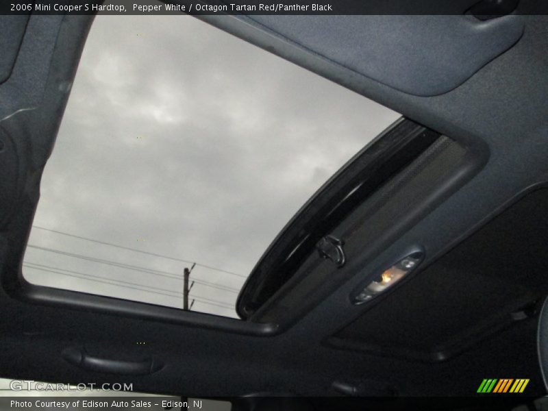 Pepper White / Octagon Tartan Red/Panther Black 2006 Mini Cooper S Hardtop