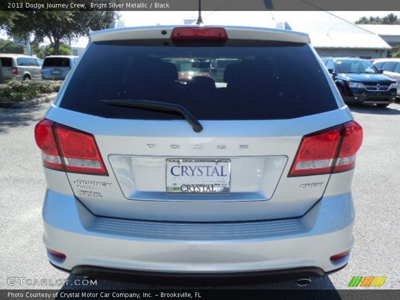 Bright Silver Metallic / Black 2013 Dodge Journey Crew