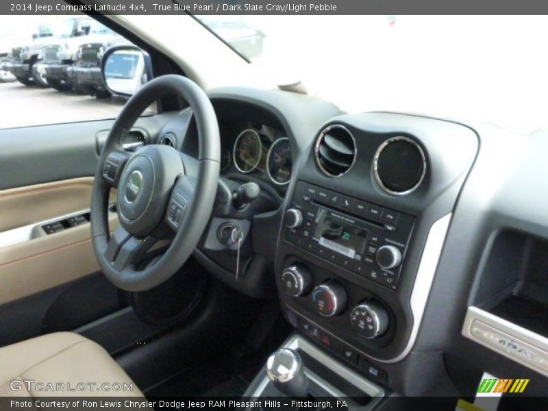 True Blue Pearl / Dark Slate Gray/Light Pebble 2014 Jeep Compass Latitude 4x4