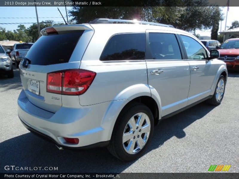 Bright Silver Metallic / Black 2013 Dodge Journey Crew