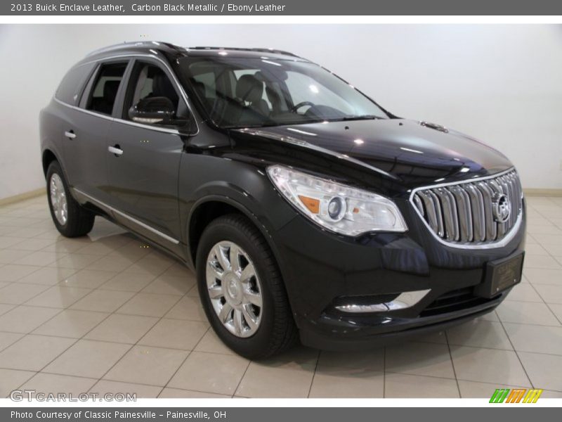Carbon Black Metallic / Ebony Leather 2013 Buick Enclave Leather