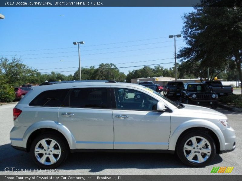 Bright Silver Metallic / Black 2013 Dodge Journey Crew