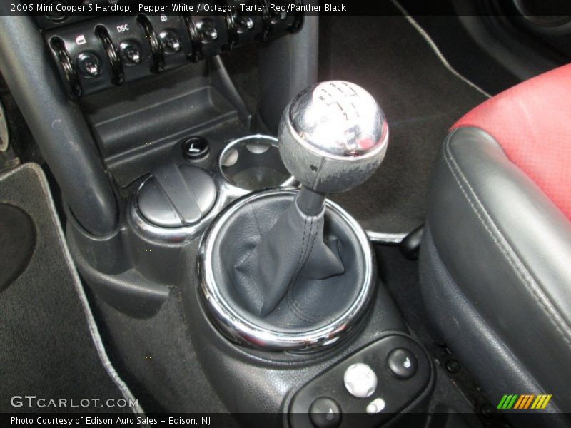 Pepper White / Octagon Tartan Red/Panther Black 2006 Mini Cooper S Hardtop
