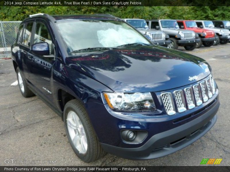 True Blue Pearl / Dark Slate Gray/Light Pebble 2014 Jeep Compass Latitude 4x4