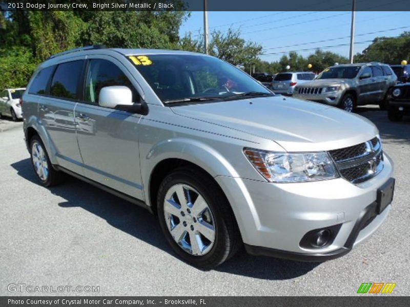 Bright Silver Metallic / Black 2013 Dodge Journey Crew