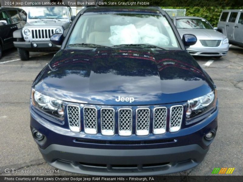 True Blue Pearl / Dark Slate Gray/Light Pebble 2014 Jeep Compass Latitude 4x4