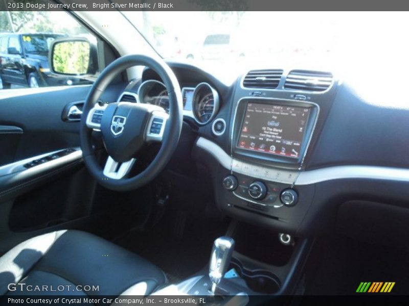 Bright Silver Metallic / Black 2013 Dodge Journey Crew