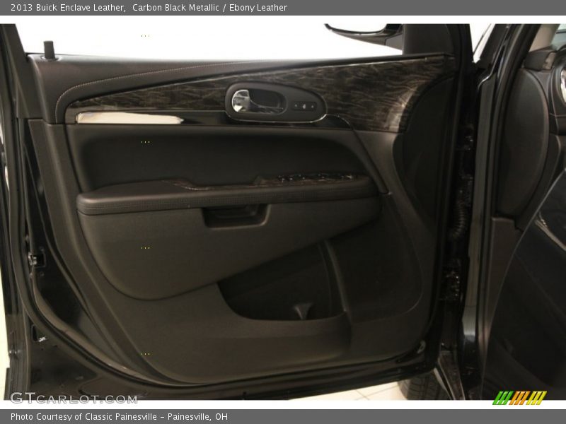 Carbon Black Metallic / Ebony Leather 2013 Buick Enclave Leather