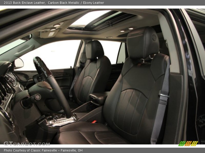 Carbon Black Metallic / Ebony Leather 2013 Buick Enclave Leather