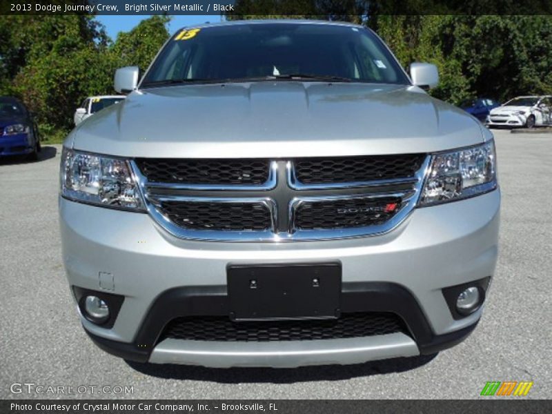 Bright Silver Metallic / Black 2013 Dodge Journey Crew