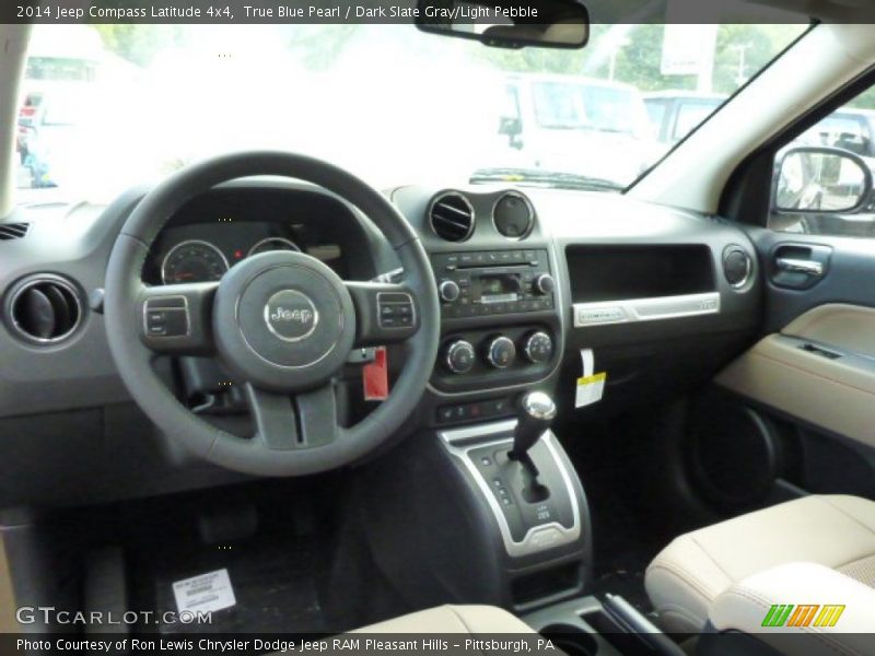 True Blue Pearl / Dark Slate Gray/Light Pebble 2014 Jeep Compass Latitude 4x4