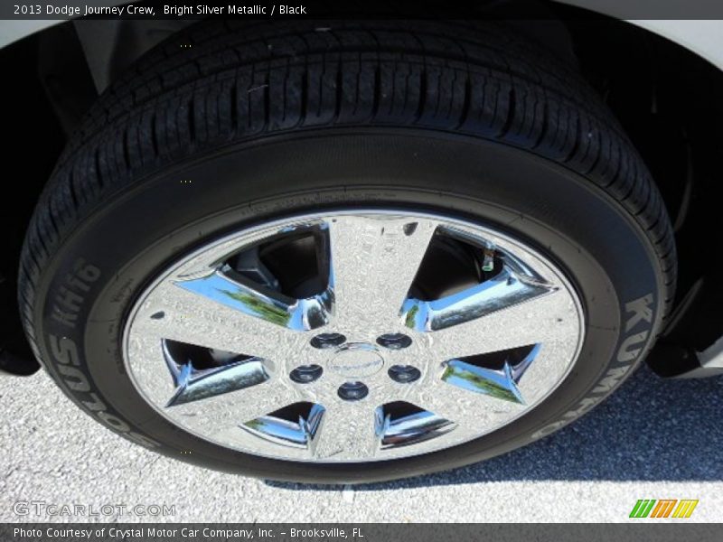 Bright Silver Metallic / Black 2013 Dodge Journey Crew