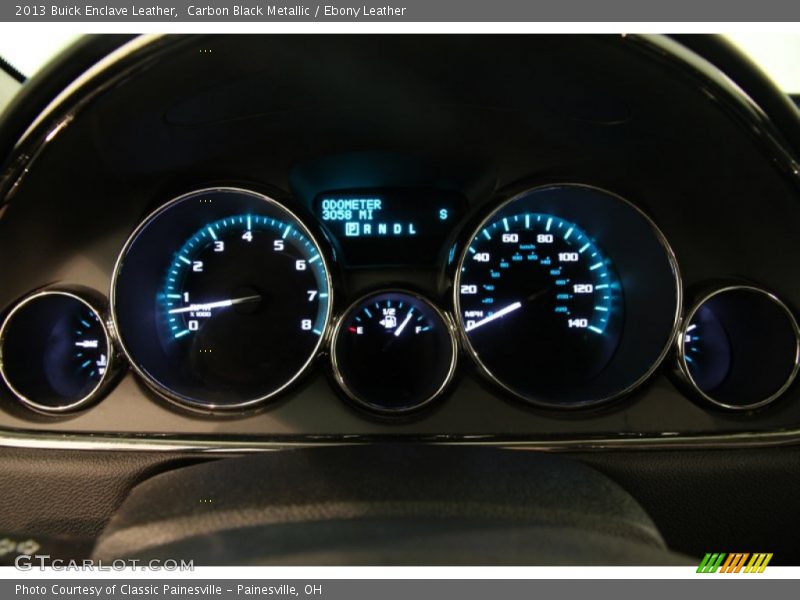 Carbon Black Metallic / Ebony Leather 2013 Buick Enclave Leather
