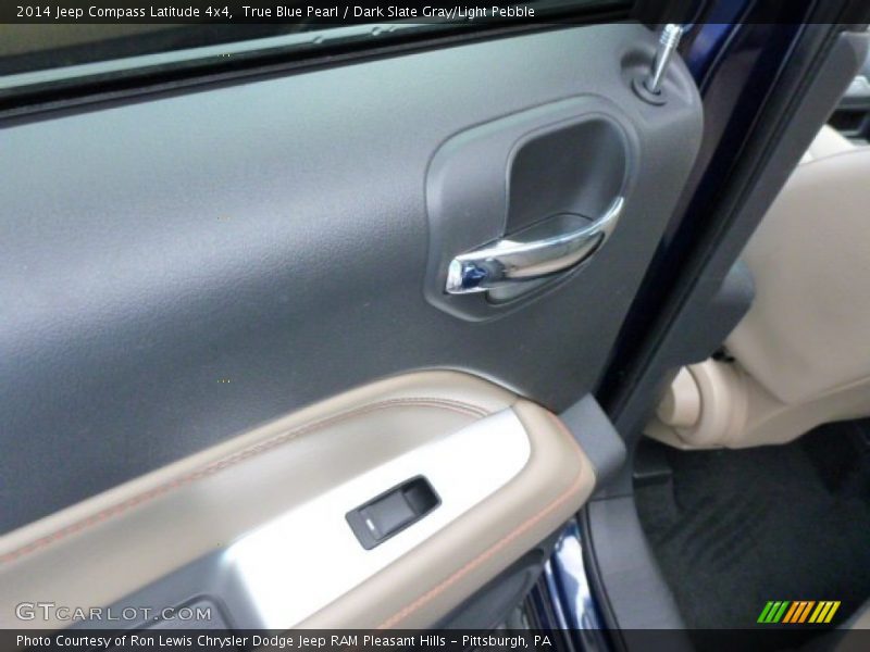 True Blue Pearl / Dark Slate Gray/Light Pebble 2014 Jeep Compass Latitude 4x4