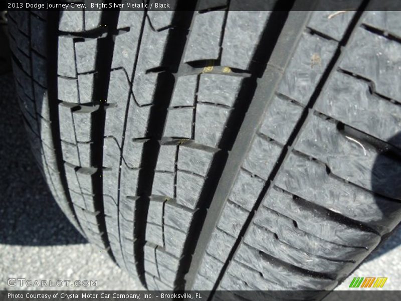 Bright Silver Metallic / Black 2013 Dodge Journey Crew