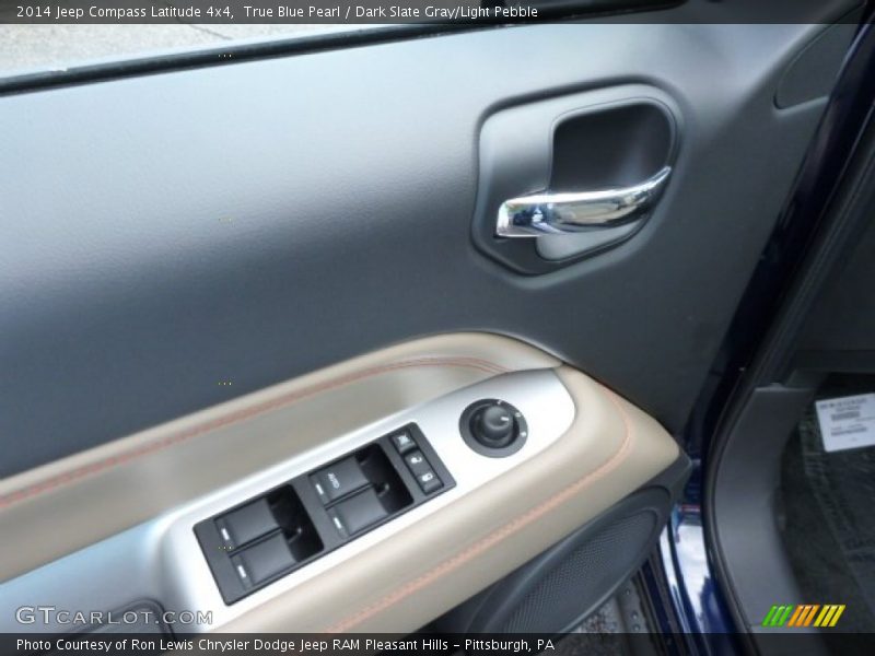 True Blue Pearl / Dark Slate Gray/Light Pebble 2014 Jeep Compass Latitude 4x4