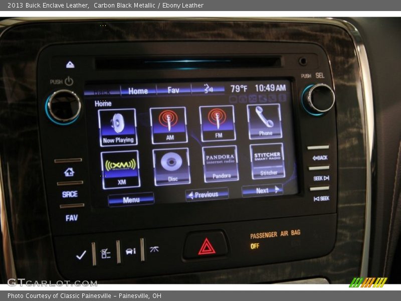Carbon Black Metallic / Ebony Leather 2013 Buick Enclave Leather