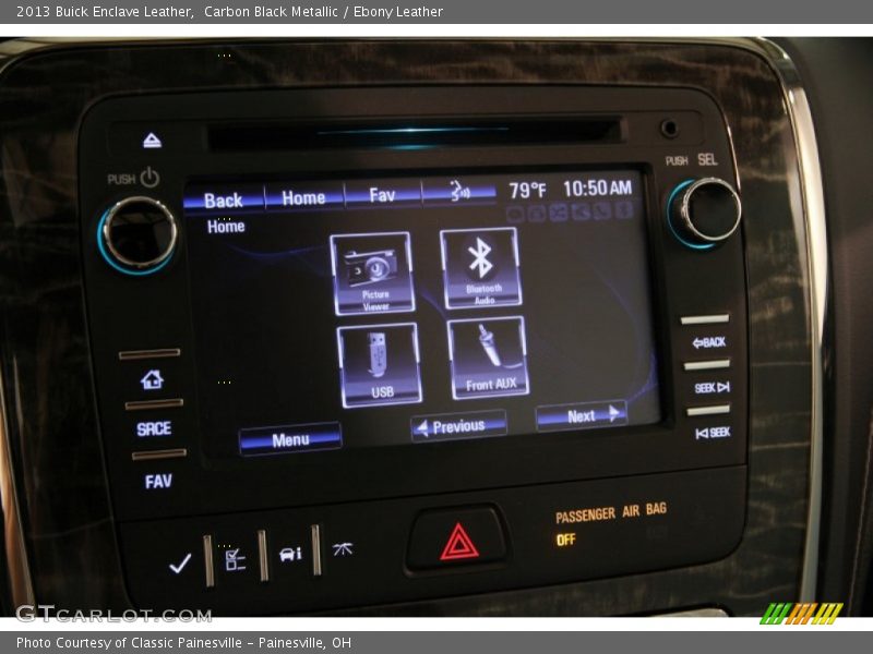 Carbon Black Metallic / Ebony Leather 2013 Buick Enclave Leather