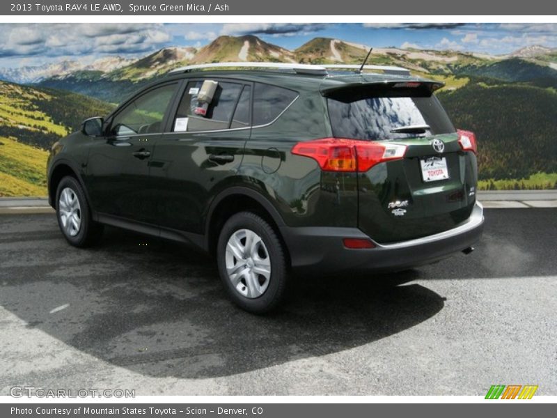 Spruce Green Mica / Ash 2013 Toyota RAV4 LE AWD