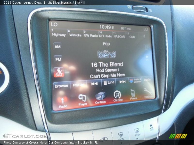 Bright Silver Metallic / Black 2013 Dodge Journey Crew