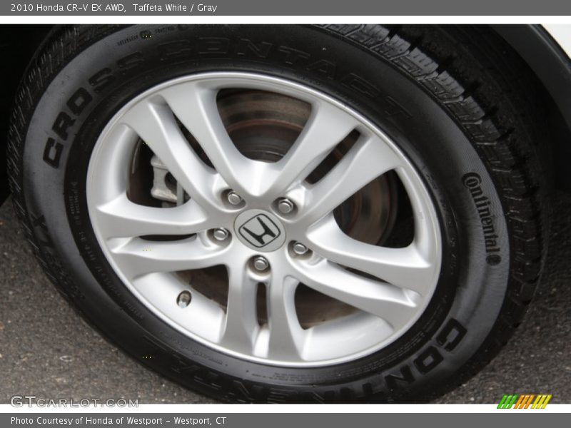 Taffeta White / Gray 2010 Honda CR-V EX AWD