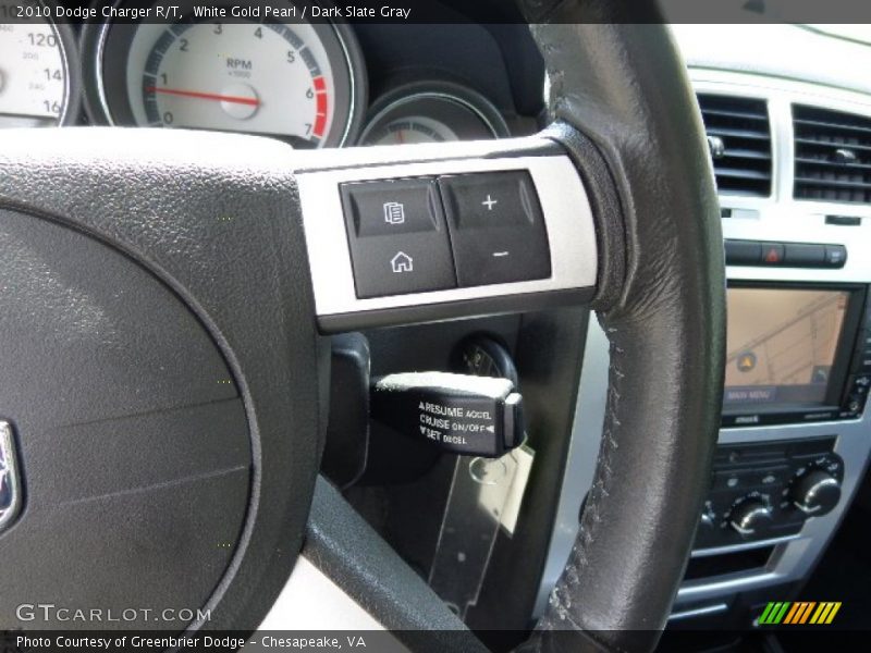 White Gold Pearl / Dark Slate Gray 2010 Dodge Charger R/T