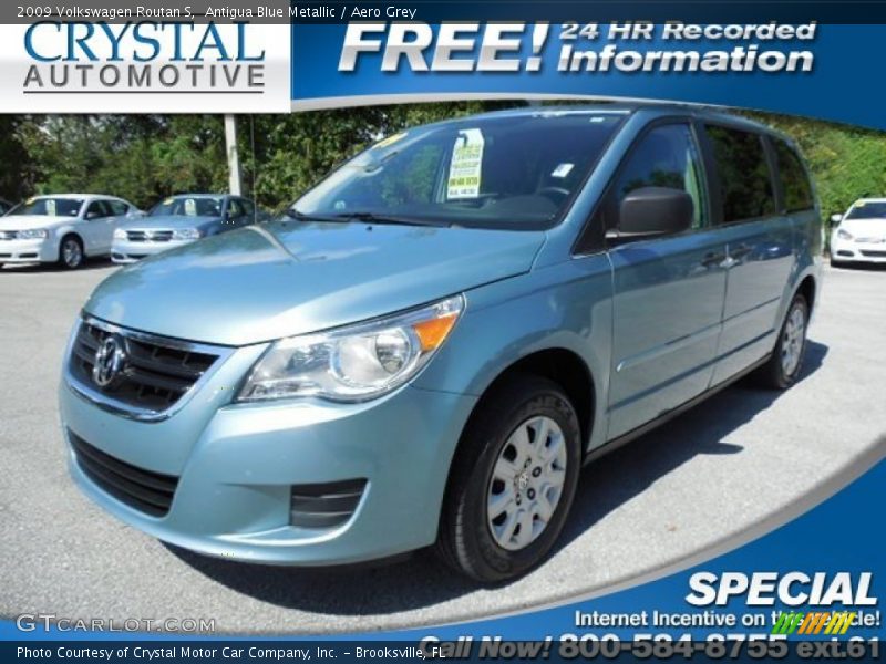 Antigua Blue Metallic / Aero Grey 2009 Volkswagen Routan S