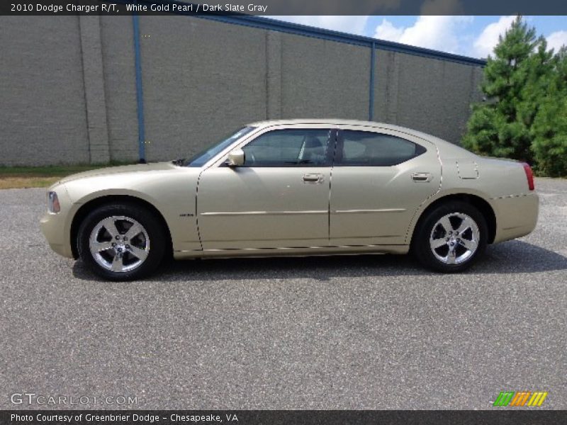 White Gold Pearl / Dark Slate Gray 2010 Dodge Charger R/T