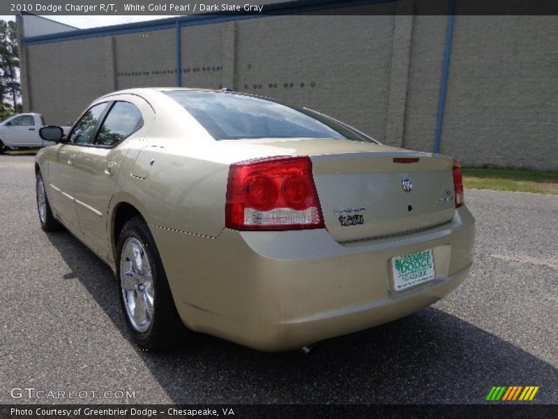 White Gold Pearl / Dark Slate Gray 2010 Dodge Charger R/T