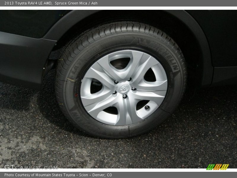 Spruce Green Mica / Ash 2013 Toyota RAV4 LE AWD