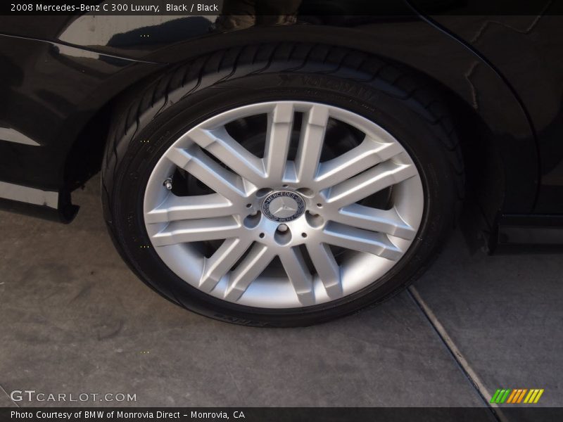 Black / Black 2008 Mercedes-Benz C 300 Luxury