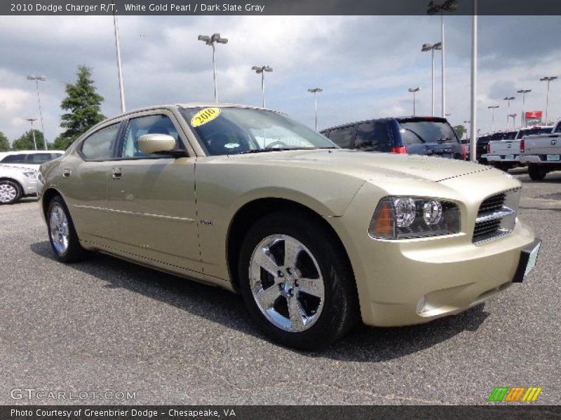 White Gold Pearl / Dark Slate Gray 2010 Dodge Charger R/T