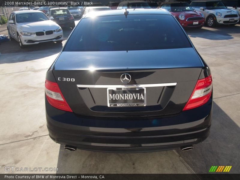 Black / Black 2008 Mercedes-Benz C 300 Luxury