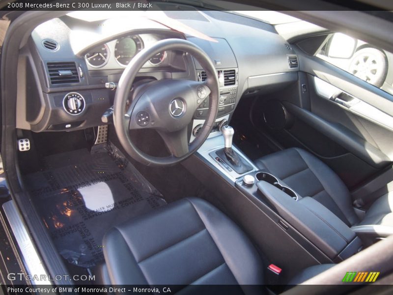 Black / Black 2008 Mercedes-Benz C 300 Luxury