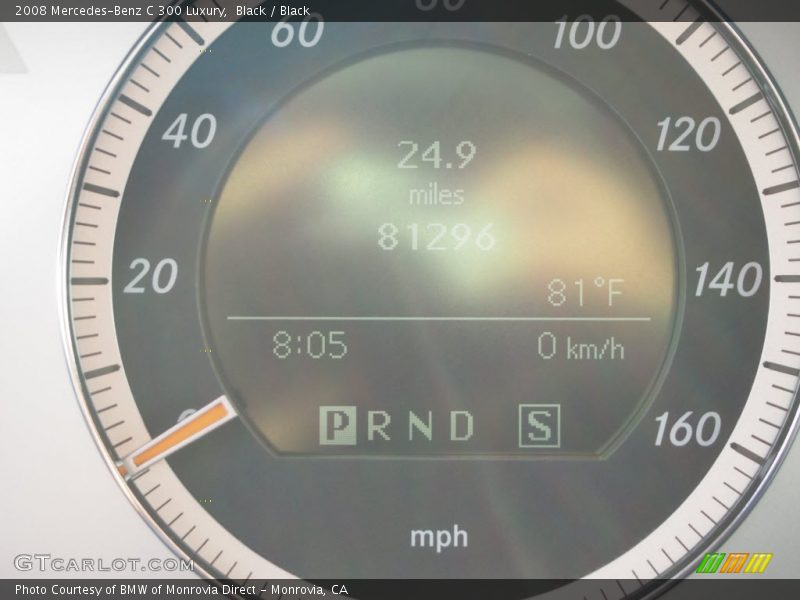 Black / Black 2008 Mercedes-Benz C 300 Luxury