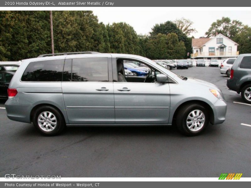 Alabaster Silver Metallic / Gray 2010 Honda Odyssey EX-L