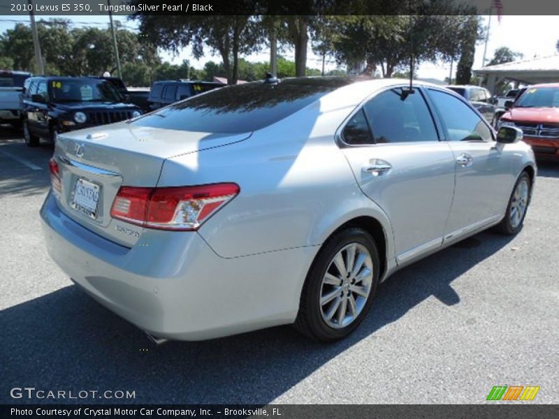 Tungsten Silver Pearl / Black 2010 Lexus ES 350