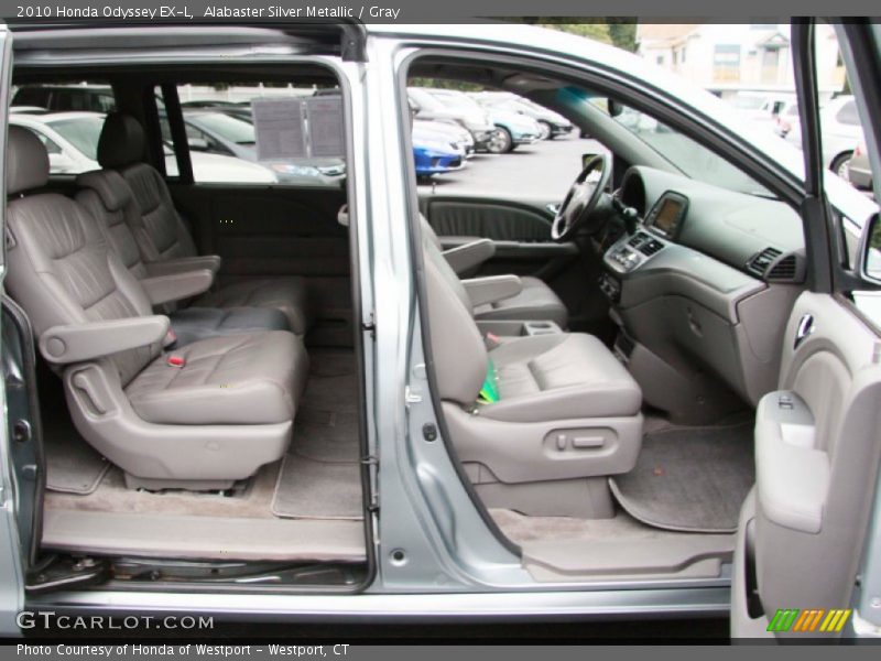 Alabaster Silver Metallic / Gray 2010 Honda Odyssey EX-L