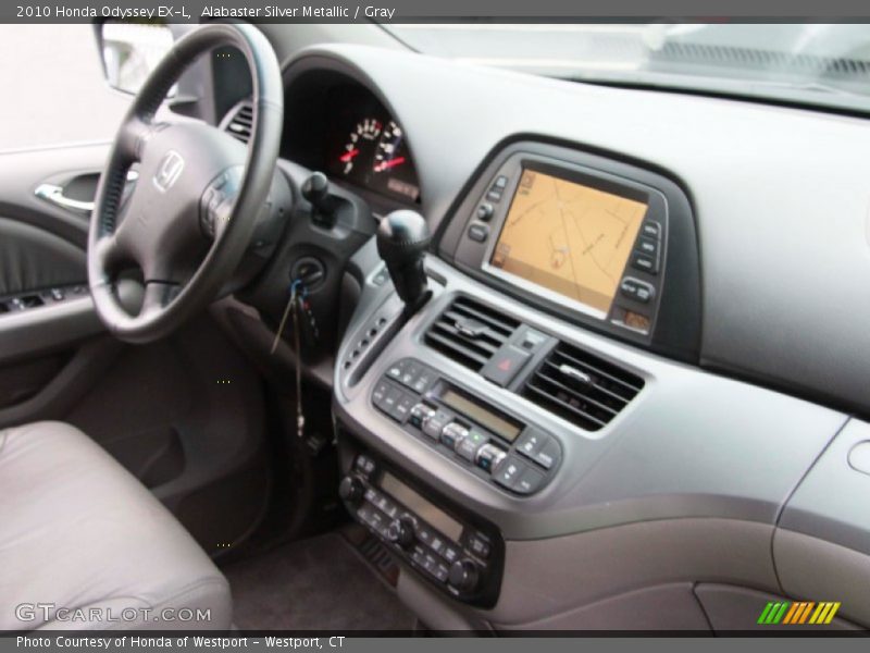 Alabaster Silver Metallic / Gray 2010 Honda Odyssey EX-L