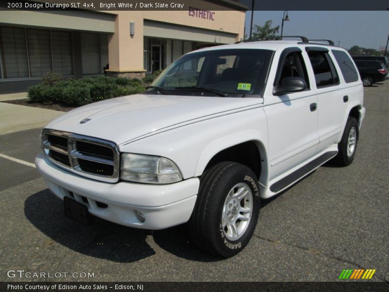 Bright White / Dark Slate Gray 2003 Dodge Durango SLT 4x4