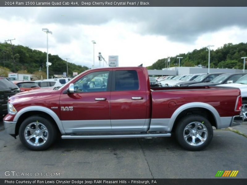  2014 1500 Laramie Quad Cab 4x4 Deep Cherry Red Crystal Pearl