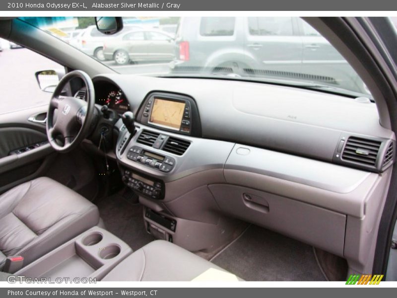 Alabaster Silver Metallic / Gray 2010 Honda Odyssey EX-L