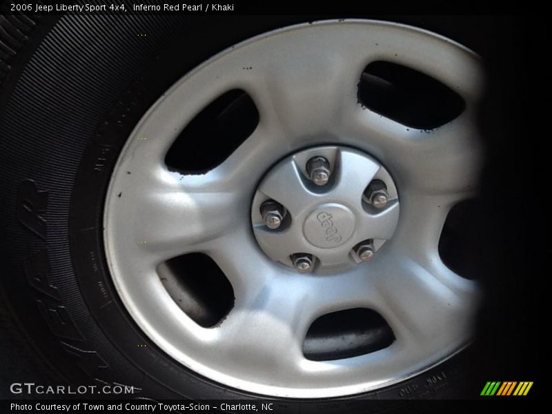 Inferno Red Pearl / Khaki 2006 Jeep Liberty Sport 4x4