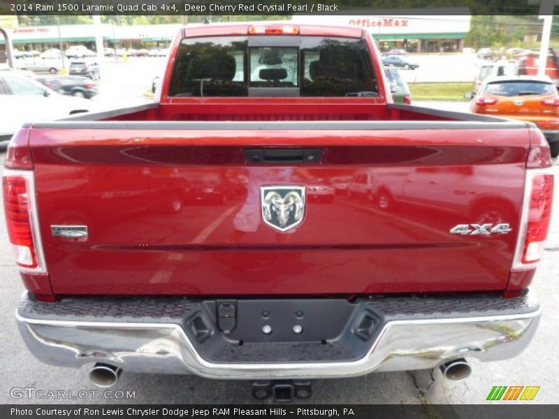 Deep Cherry Red Crystal Pearl / Black 2014 Ram 1500 Laramie Quad Cab 4x4
