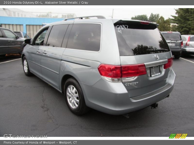 Alabaster Silver Metallic / Gray 2010 Honda Odyssey EX-L