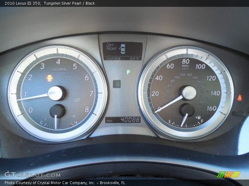 Tungsten Silver Pearl / Black 2010 Lexus ES 350